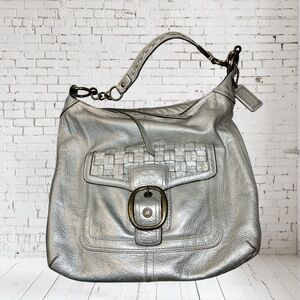 Coach Silver Shoulder Bag